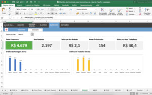 Planilha de Controle para Motoristas de Uber e Cabify