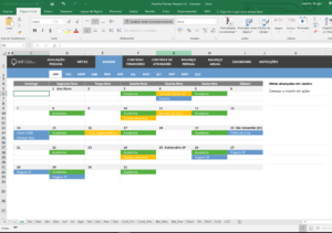 Planilha Planner Pessoal em Excel