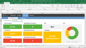 Planilha de Pesquisa NPS (Net Promoter Score) em Excel