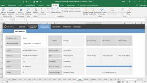 Planilha de Controle de Entrega de Mercadorias em Excel