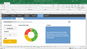 Planilha de Pesquisa de Satisfação de Clientes em Excel