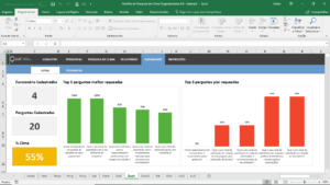 Planilha de Pesquisa de Clima Organizacional em Excel