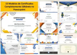 Certificados Profissionais Editáveis em Powerpoint
